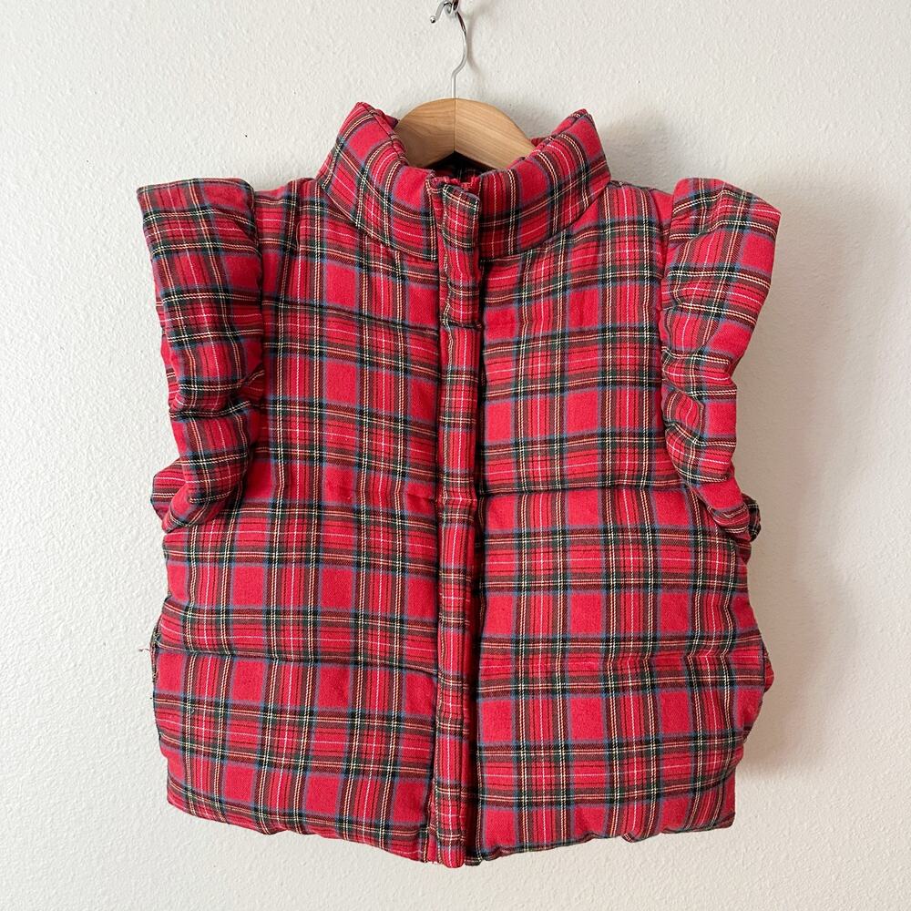 Plaid Red Women's Vest